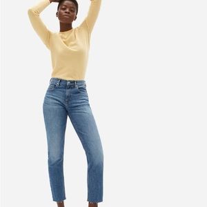 Everlane Cheeky Jean | Classic Blue Raw Hem | 25 FREE SHIPPING 📦